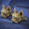 French Bulldog Cufflinks - Victorian Hand made resin French Bulldog or Boston Terrier cuff links