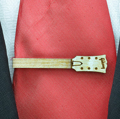 Guitar neck Tie Clip  - Maple wood tie bar