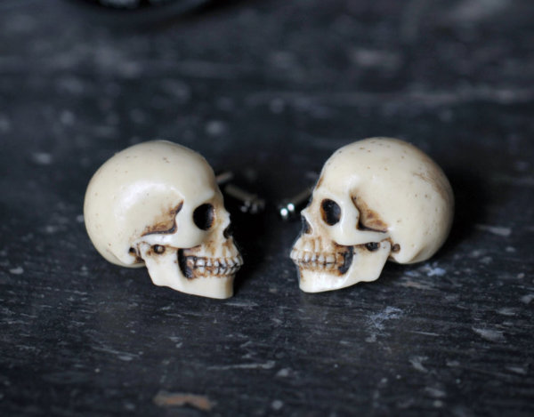 Skull Cufflinks - Chic Hand made skull cuff links