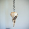 Skull KEYCHAIN  - RAVEN  Skull replica Keychain with hand made certificate - Gift Idea