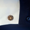Star Wars cufflinks - Galactic Empire logo - Maple wood mens cuff links