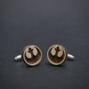 Star Wars cufflinks - REBEL ALLIANCE logo - Maple wood mens cuff links