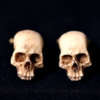 Victorian Skull Cufflinks - Scary Hand made resin skull cuff links