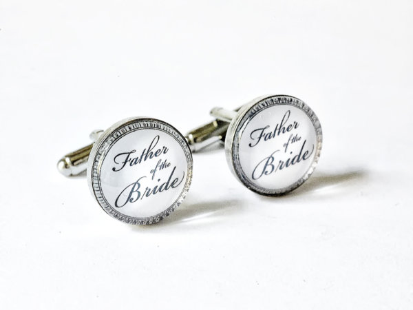 Wedding Cufflinks - Father of the Bride  - Very elegant wedding ceremony cuff links