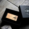Handcrafted wood money clip - Goth Chic MIlano